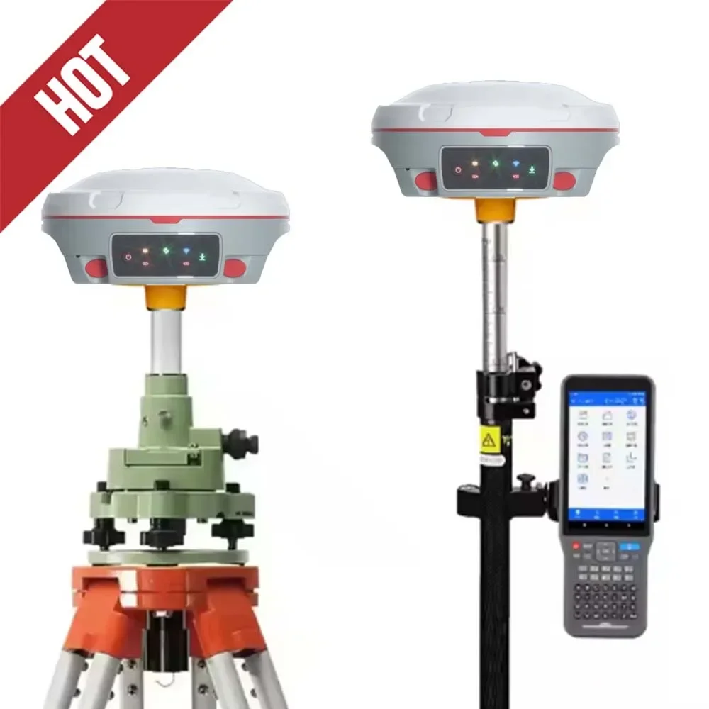 SINO T30 GNSS RTK System, 1198 Channel High-precision Measuring Instrument, Language Selectable With Laser Measurement