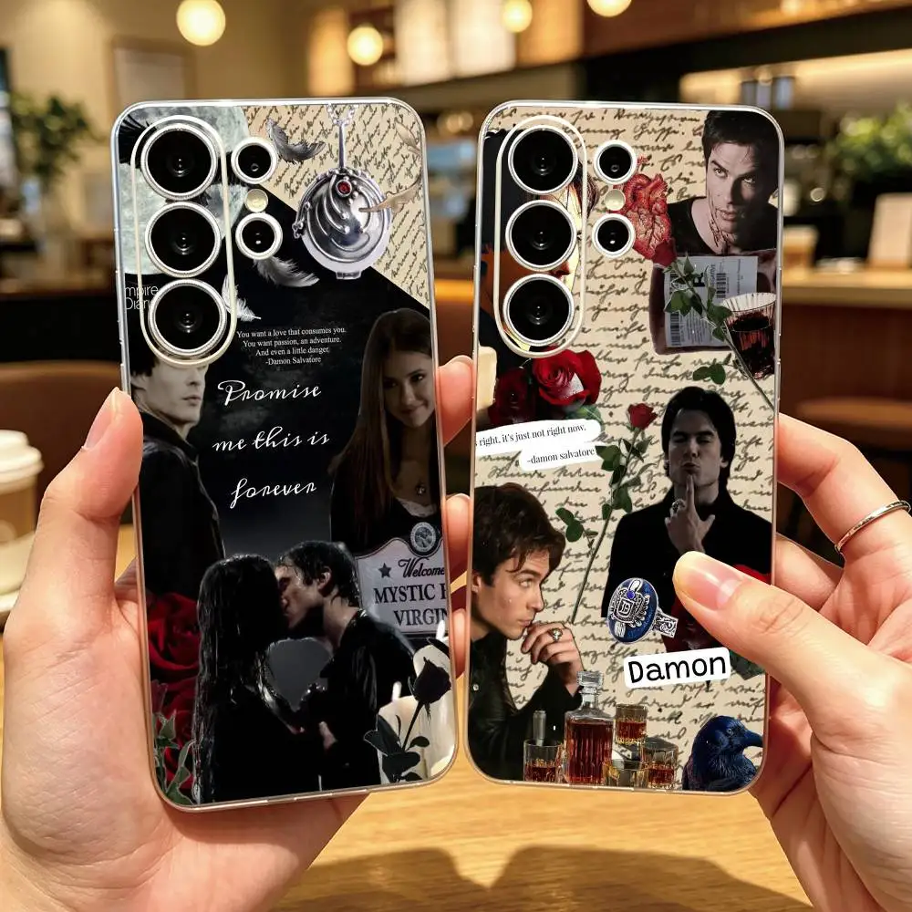 TV V-Vampire Diaries  Phone Case For Samsung S25,S24,S21,S22,S23,S30,Ultra,S20,Plus,Fe Transparent Cover Gift