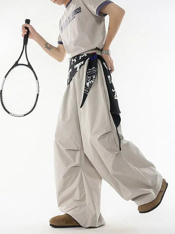 

TANGZ Studio, американские ретро цветные широкие брюки, мужские свободные брюки-карго, молодежные брюки Vitali Sle, летние...