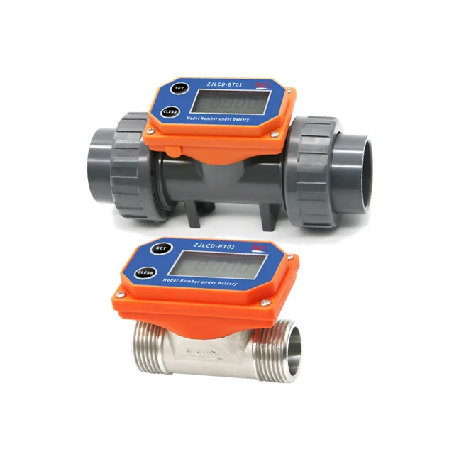 

Manufacturer SEA ZJPVC/SUS-BT01-DN25 Battery Charged Turbine Flow Meter OEM 5% Accurate Measured 20-280L/min IP68 Water Meter