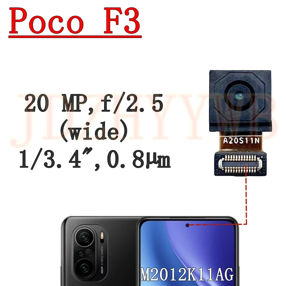 

Лучшее качество, передняя задняя камера для селфи для Xiaomi Poco F3 PocoF3, широкая задняя камера, гибкий кабель для телефона