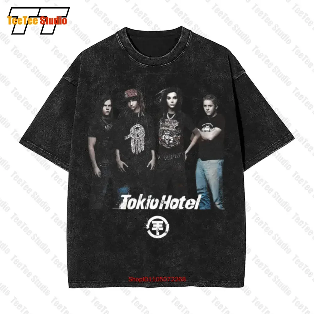 Camiseta vintage de la marca Tokyo Hotel L, con estampado grande de la colección Fruit Of The Loom, estilo «deadstock», para fans de las bandas de música emo, de corte amplio, modelo Q5QC.