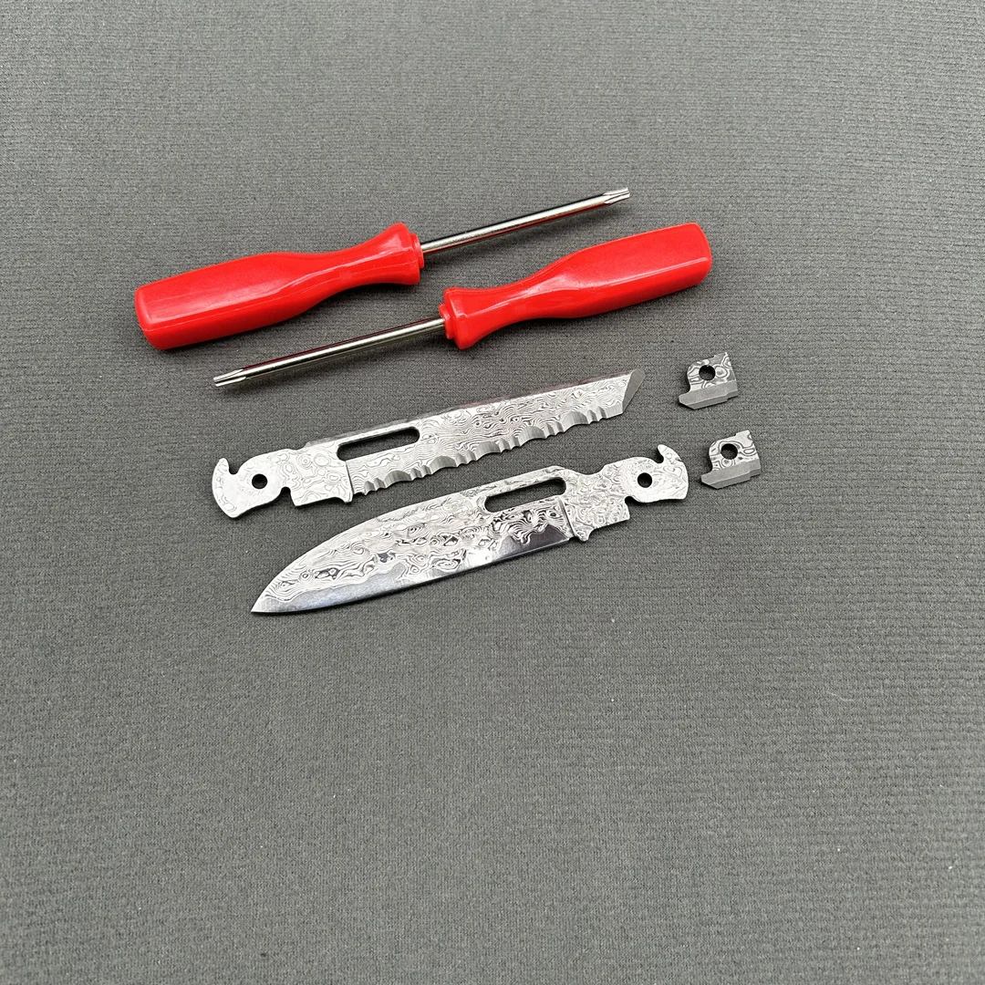 Accessories For Leatherman FREE P4 Damascus steel replacement parts Pliers modification part Original size Multifunctional