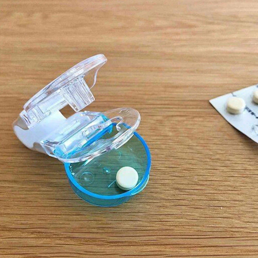 2PCS Tragbare Pille Taker Anti Verschmutzung Pille Popper Wiederverwendbare Medikamente Dispenser Pille Taker Tasse Reise Medizin Organizer Box – Detail 5