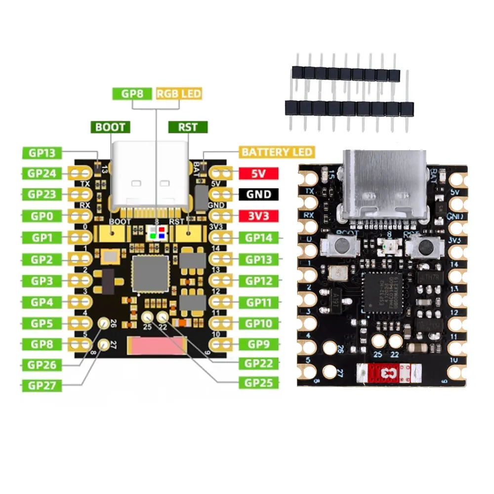 Płytka kontrolera ESP32-H2 SuperMini - kontroler do nauki programowania i rozwoju — zdjęcie produktu 7