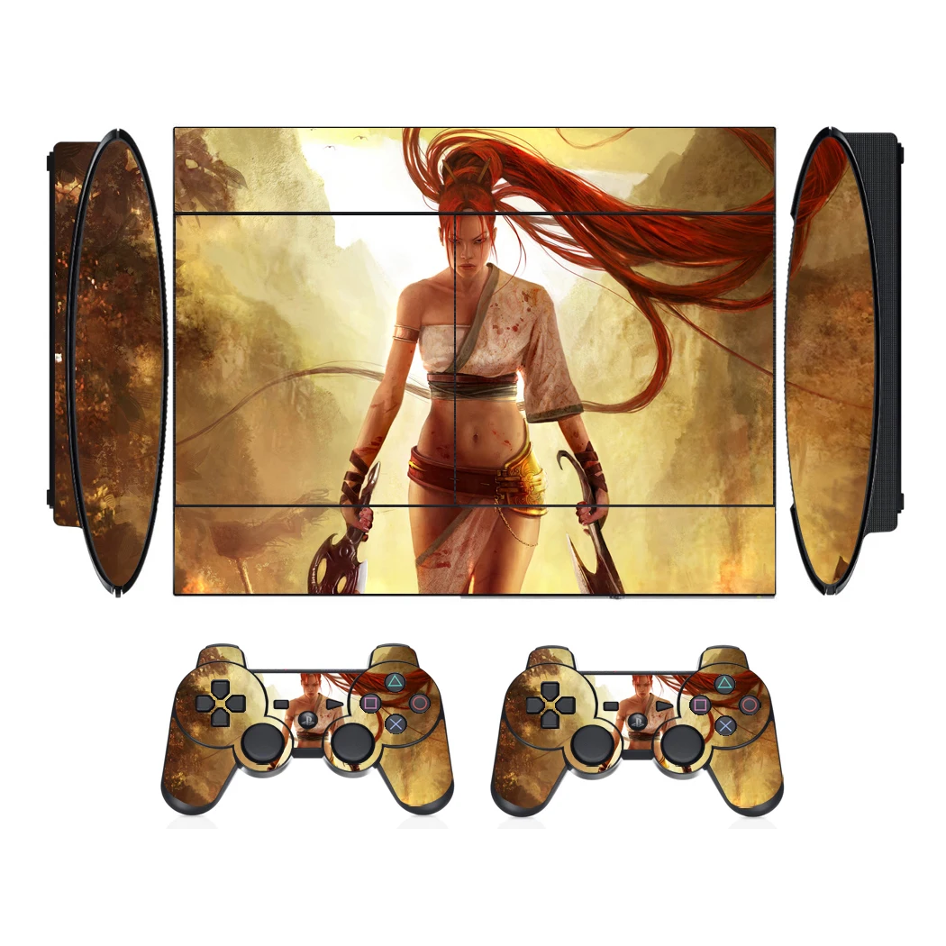 2902 Vinyl Skin Sticker Protector for Sony PS3 Super Slim and 2 Controller Skins Stickers