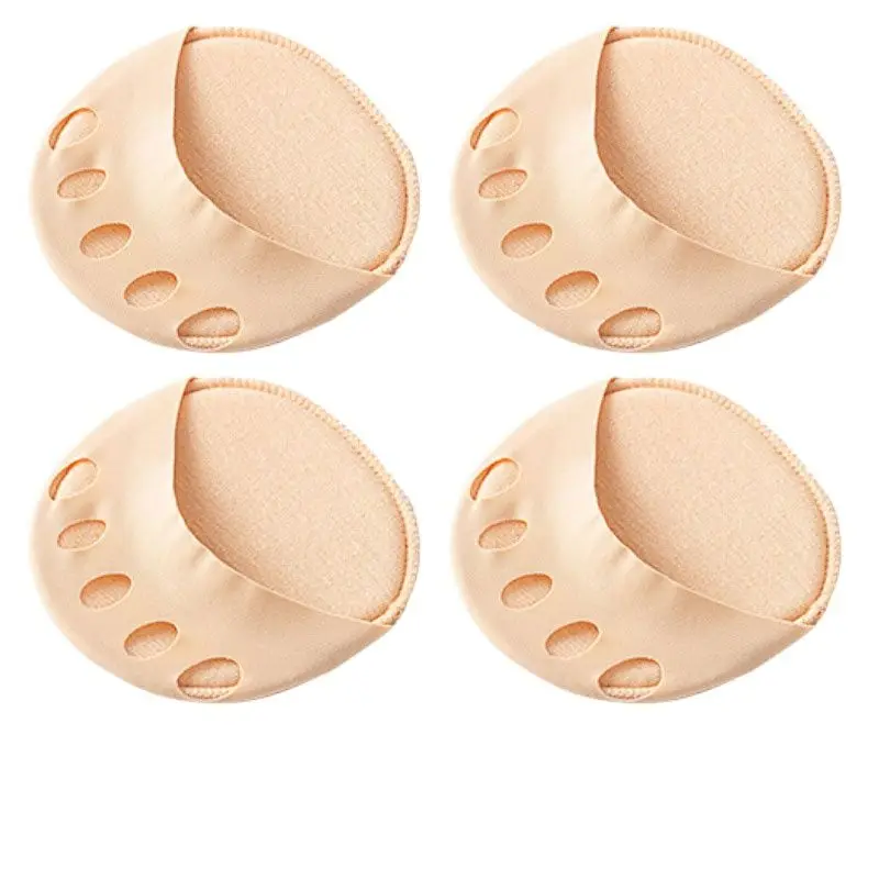 Coussinets d'avant-pied à cinq orteils pour femmes, demi-semelles à talons hauts, callosités, callosités, soins de la douleur au pied, absorbe les chaussettes anti-choc, Inserts de coussinets