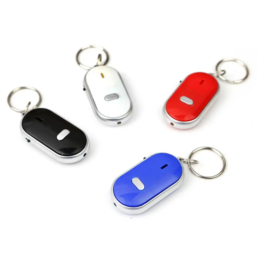 Key Finder Whistle with Audio Sensor Easy to Find Keys Anti-Lost Equipment Audio Sensor Key Alarm Night Light Key Locator