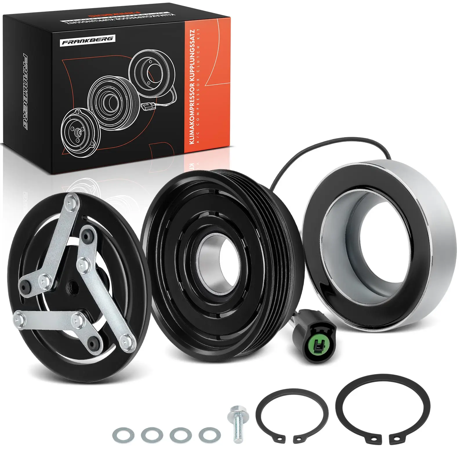 Frankberg 1x Magnetische Koppeling Airconditioning compressor voor Hyundai Atos MX Kia Picanto SA 1.1L 9770102310 9770102300 89272 9770105500