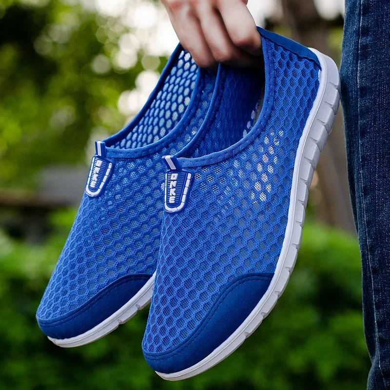 Men Shoes Casual Breathable Lightweight Sports Shoes for Men Outdoor Walking Tennis Sneakers Male Slip-on