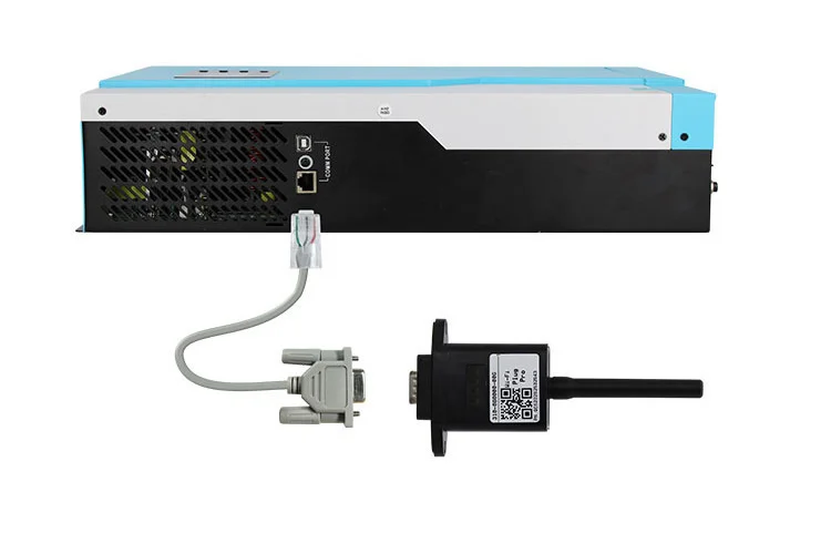 Híbrido fora do inversor 3500w 5500w da grade onda senoidal pura 24v 48v mppt 100a controlador solar max 500vdc pv entrada com wifi