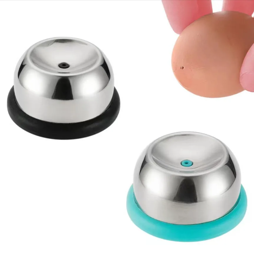 1/2PCS Egg Piercer for Raw Eggs, Stainless Steel Needle Egg Punch Tool with Black or Blue Anti-Slip Base to Get  Hard Boiled Egg