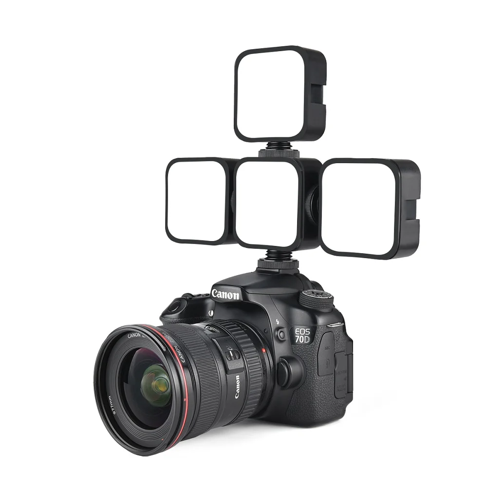 Mcoplus AY-49S Mini Video Light LED كاميرا إضاءة التصوير الفوتوغرافي لهاتف GoPro Canon Nikon الذكي لـ YouTube Tik Tok Video Shoot