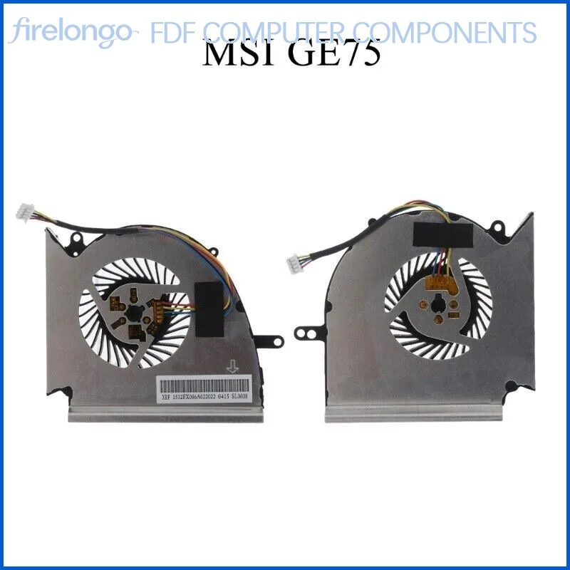 CPU Cooling Fan For MSI GE75 GP75 GL75 WE75 VR MS-17E2 E4 E5 E7 Laptop