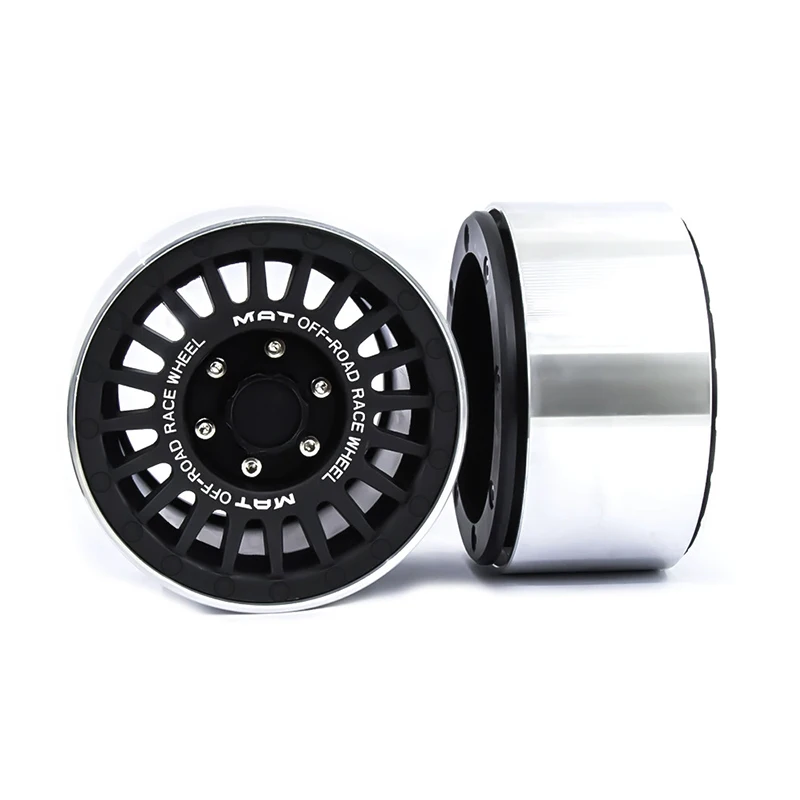 RC سيارة 4 قطعة G53 المعادن 2.2 Beadlock عجلة حافة محور عجلات ل 1/10 RC الزاحف محوري SCX10 الشبح كابرا RR10 RBX10 Traxxas TRX4 D90