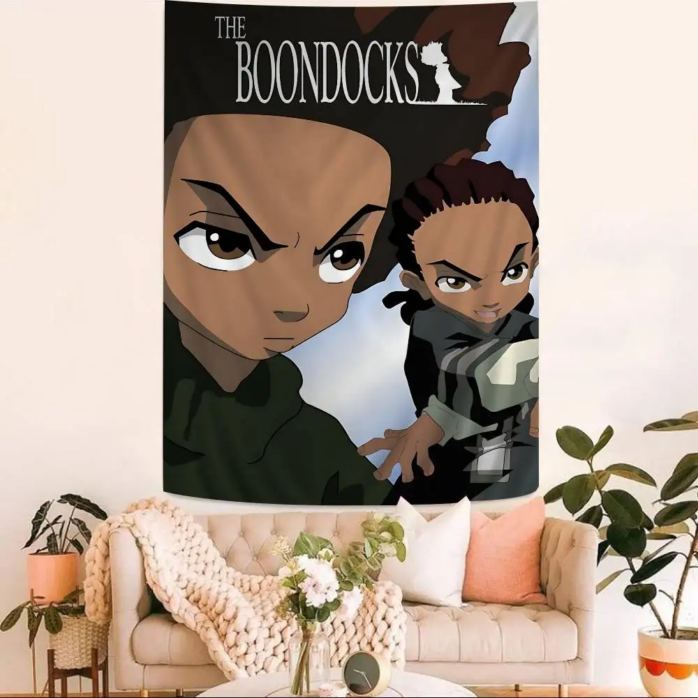 Animation T-The B-Boondocks Cartoon Tapestry Wall Hanging Decoration Household Home Decor