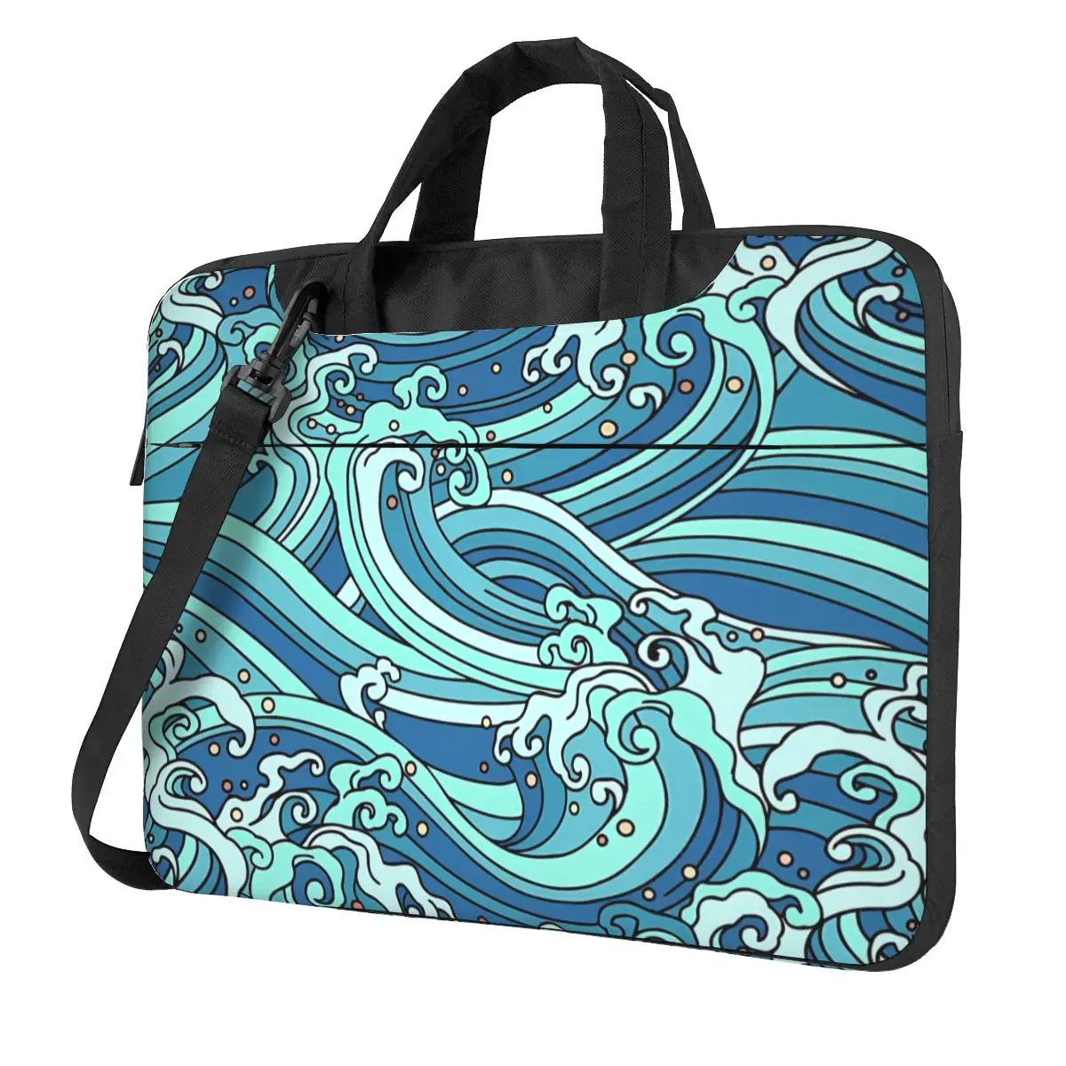 Handbag Laptop Bag The Great Wave Protective Notebook Pouch Blue Art For Macbook Air Xiaomi 13 14 15 15.6 Print Computer Bag