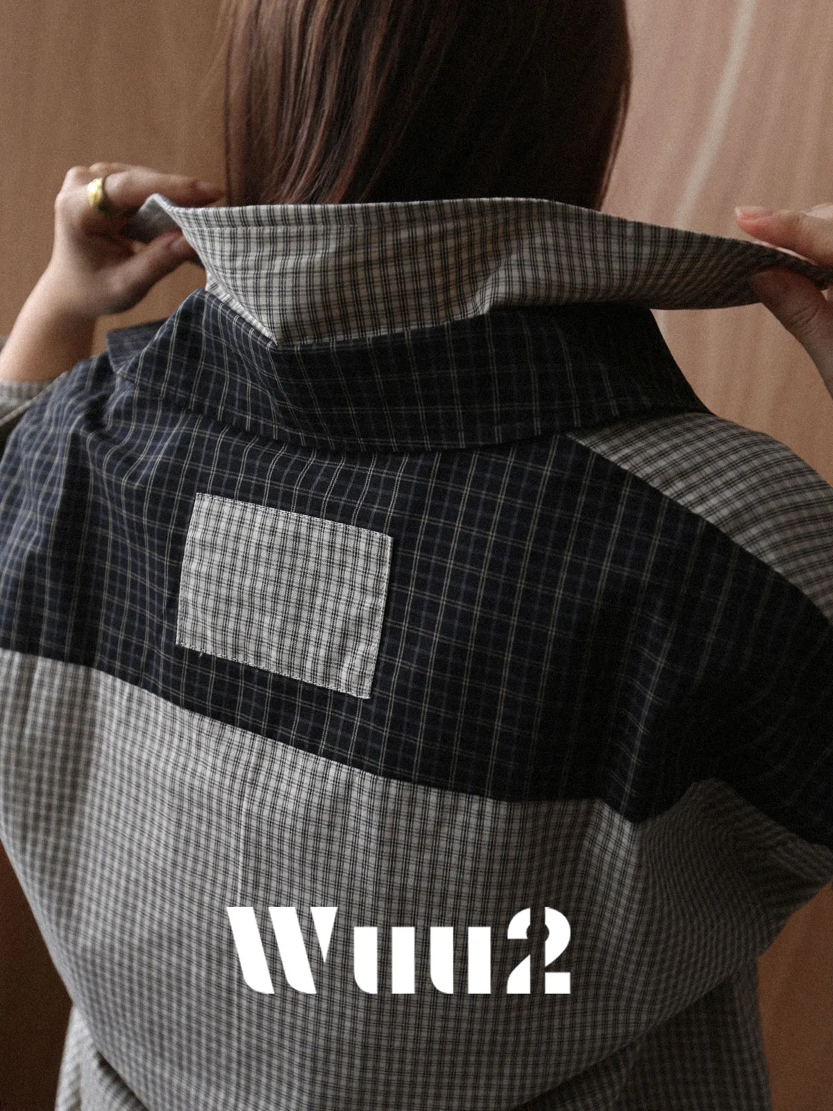 

Unique Design Small ence Plaid irt Women Loose Long Sve Autumn Season French Sle Loose Fit Girls' Cardigan