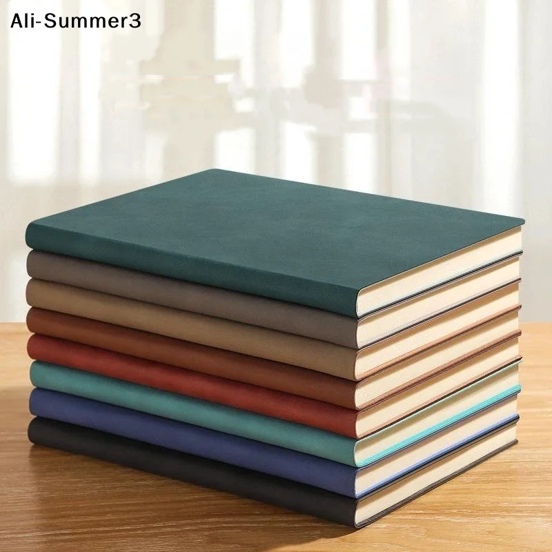 Cuaderno de cuero A5 vintage con tapa suave personalizada: perfecto para reuniones de negocios y vida universitaria