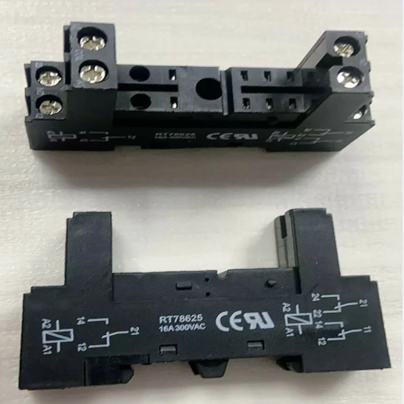 1pcs New Relay base RT78624 RT78625 RT78627 14F-2Z-C2 matching G2R-2 JQX-14F-2 HF115F 14F-1Z-C2 5 8 holes Socket