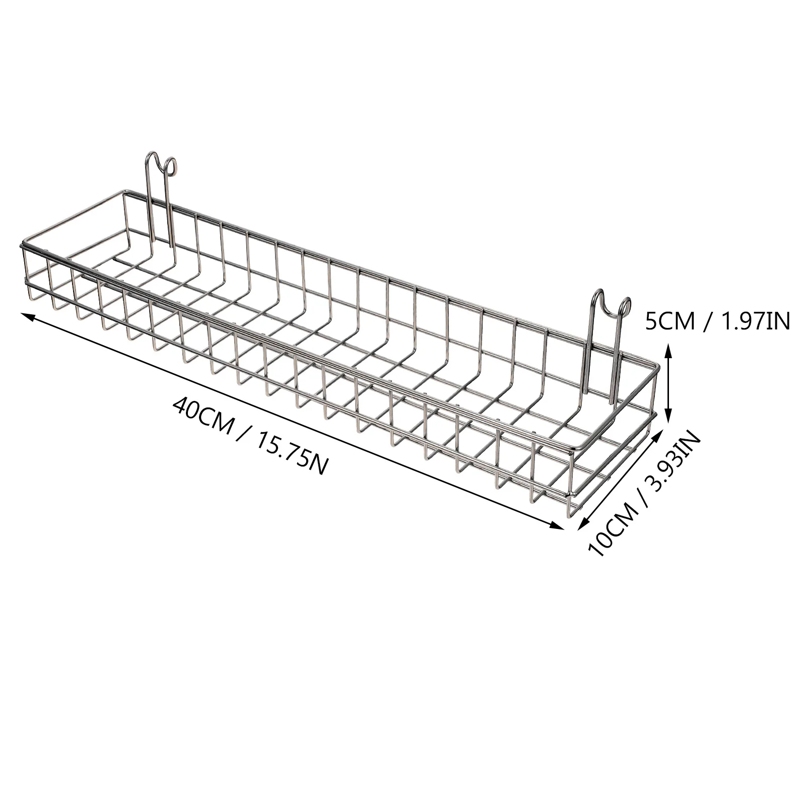

1pc Metal Storage Hanging Organizer For Bedroom Kitchen Office Dorm Large Capacity Wall Mounted Household Basket Iron Hanging