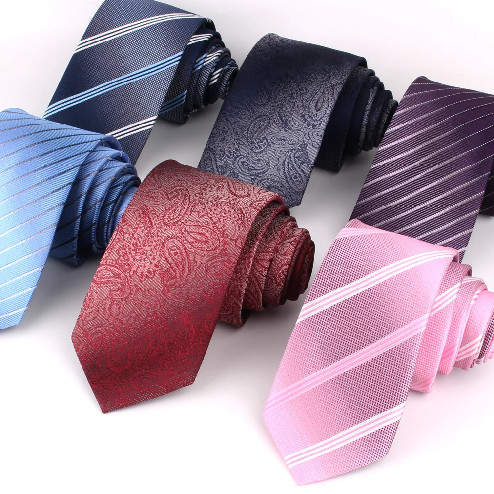 

Striped Skinny Neck Ties For Men Women Casual Paisley Tie Suits Slim Tie For Wedding Business Groomsman Necktie Gravata Gifts