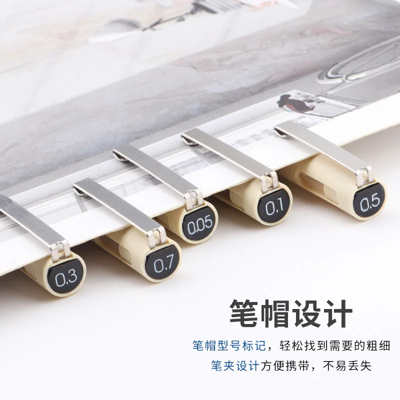 BAOKE A5 Nadel-Zeichenstift-Set, 5-teilig