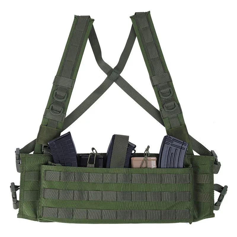 Outdoor Tactical Vest Chest Rig Paintball Airsoft Combat Chest Rig Vest caccia Shooting Training reggicalze gilet con cintura in vita