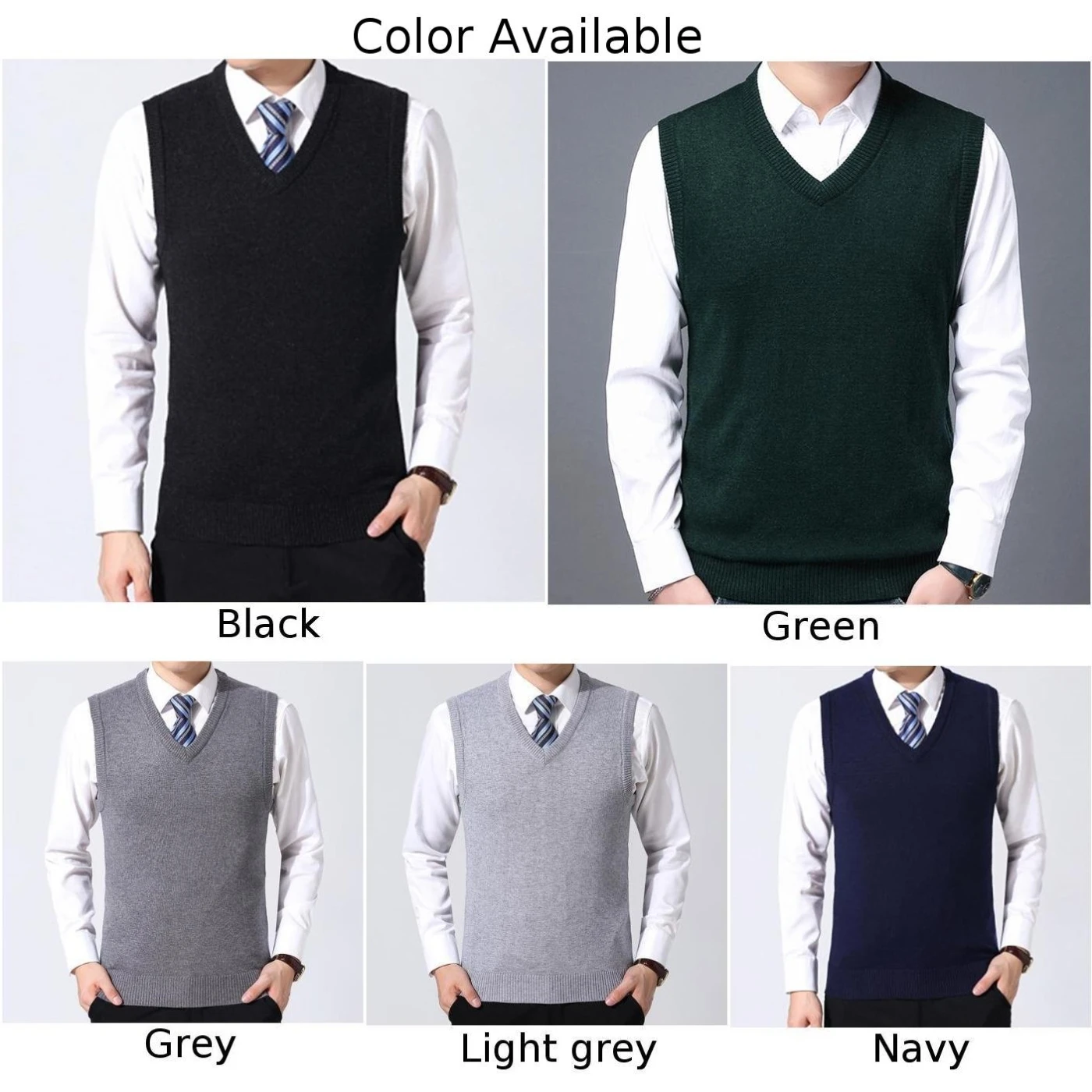 2023 New Fashion Brand Sweater Man Pullovers Vest Slim Fit Jumpers Knitwear Sleeveless Winter Korean Style Casual Clothing Men