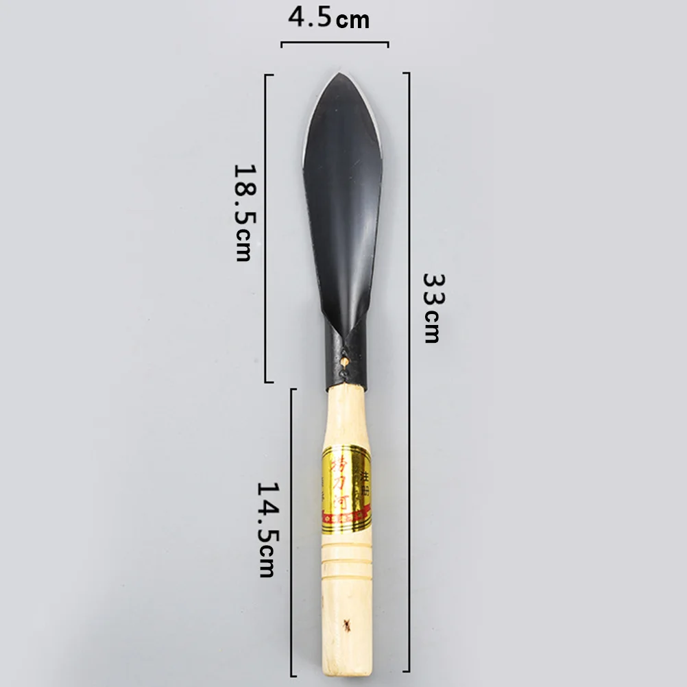 1 قطعة مجرفة حديقة المحمولة الفولاذ المقاوم للصدأ مجرفة يدوية صغيرة لزراعة بونساي لحمي نقل التربة خفيفة الوزن الصدأ #3