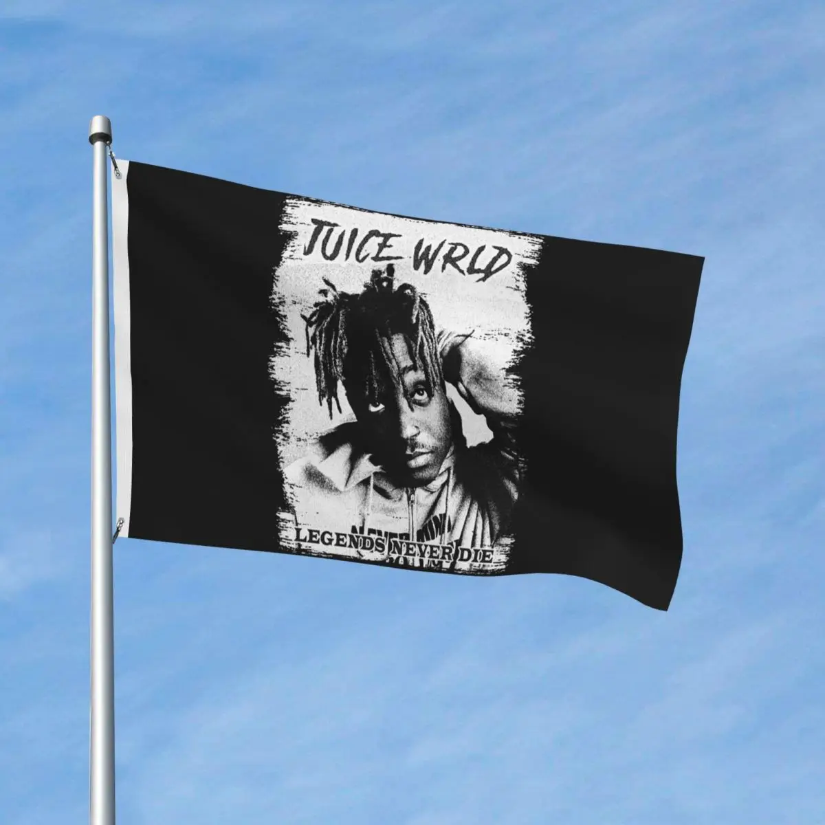 Juice Wrld Red Legends Never Die Flag Fade Proof Indoor Outdoor Banner Polyester Home Room Dorm Wall Decor 3x5 FT