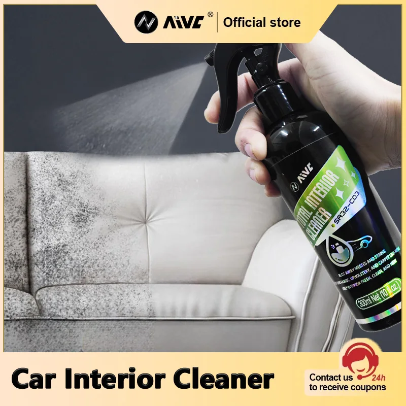 Limpador de carro multiuso, detergente aivc, limpeza de assento de casa, acessórios interiores de carro, conjunto de spray de limpeza doméstica, ferramenta ﻿