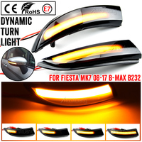 For Ford Fiesta Mk7 2008-2017 For Ford B-Max 2012-2017 2 Pieces Dynamic Blinker LED Turn Signal Lights Side Mirror indicator