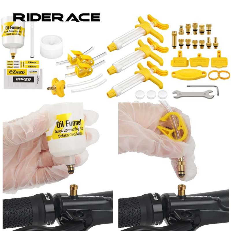 Kit de purge d'huile de frein de vélo, outils pour SHIMANO TEKTRO SRAM série NUTT, Kit de purge d'huile de frein à disque hydraulique, outils de réparation de freins