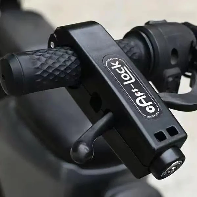 

Universal Motorcycle Handlebar Lock, Anti-Theft Grip Lock for Scooters & Bicycles