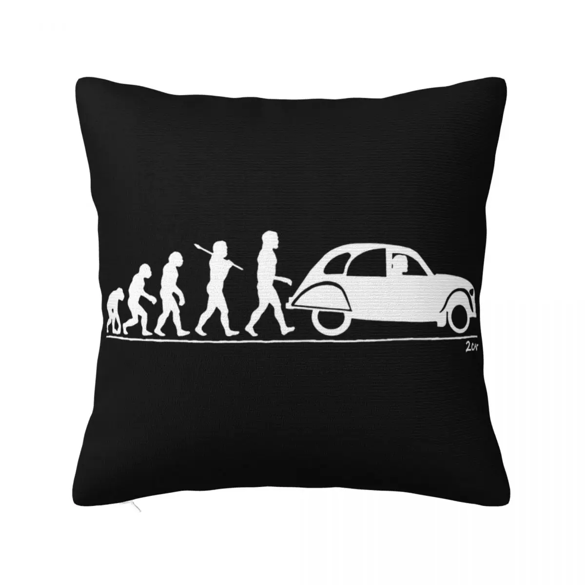 Evolution Of Man Citroen 2Cv Classic Car Unisex T- New Design Science Rock Pride Pattern Children Beautiful Pillow Case