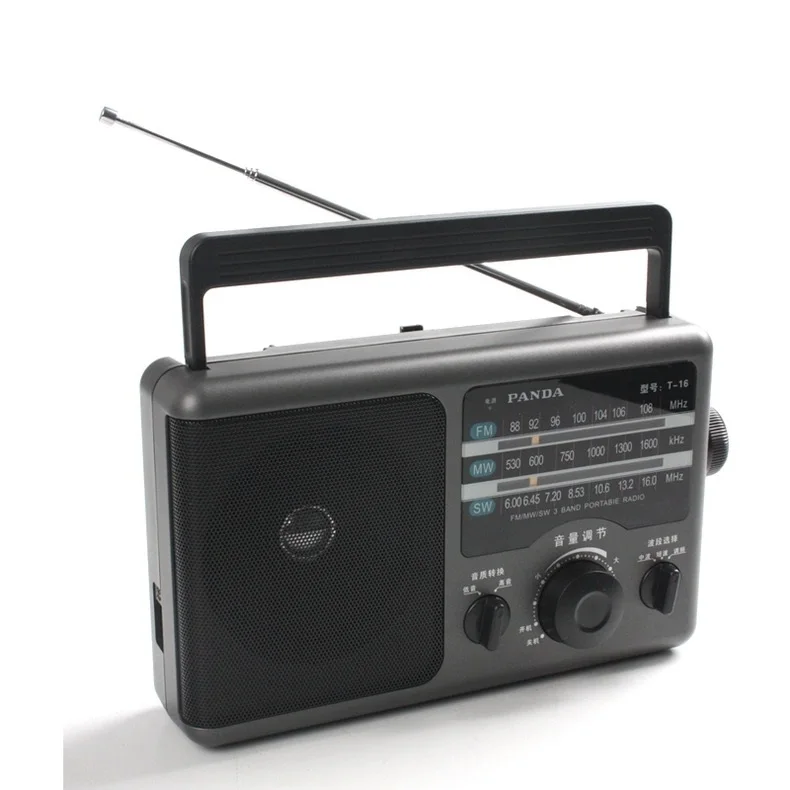 Radio AM FM Radio Transistor Short Wave Radio Powered by 3V Two Battery or Home, Large Knob, Suitable for Indoor and Outdoor Use