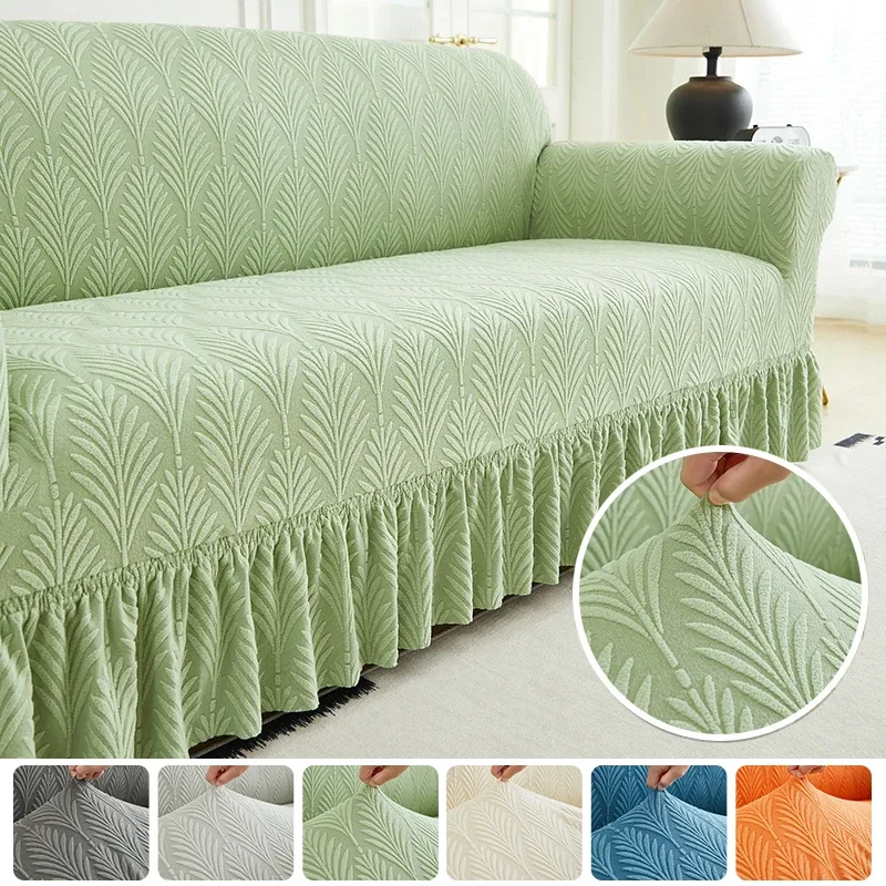 

Jacquard Sofa Cover for Living Room Sofa Slipcover 1/2/3/4 Seater Elastic Sofa-Cover L-shaped Corner SofaCovers for Home 쇼파커버