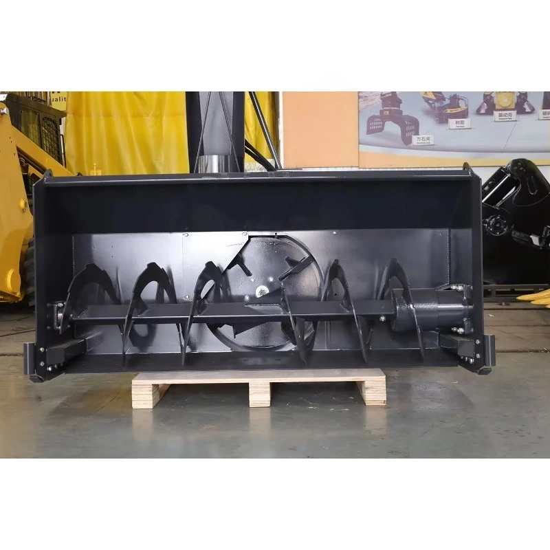 MONDE New Multipurpose Full-automatic Snow Cleaning Machine Skid Steer Loader Mounted Hydraulic Snow Blower for Farm Use