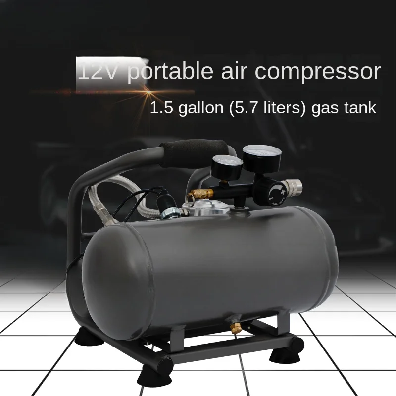 Oil-Free Air Compressor Vehicle-Mounted 12V Air Pump Vehicle-Mounted Outdoor Battery Air Pump