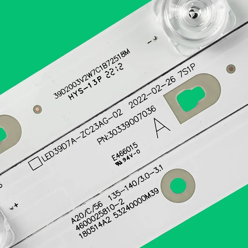 3 pz 7leds 6V 725*18mm per 39 "TV LED39D07A-ZC23AG-02A LED39D07B-ZC23AG-02A