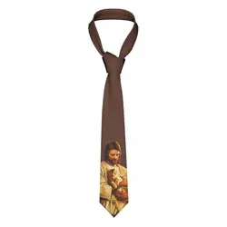 Christus und seine Katze Unisex Krawatte Seide Polyester 8 cm breite Jesus Krawatte für Männer Accessoires Krawatte Hochzeits büro