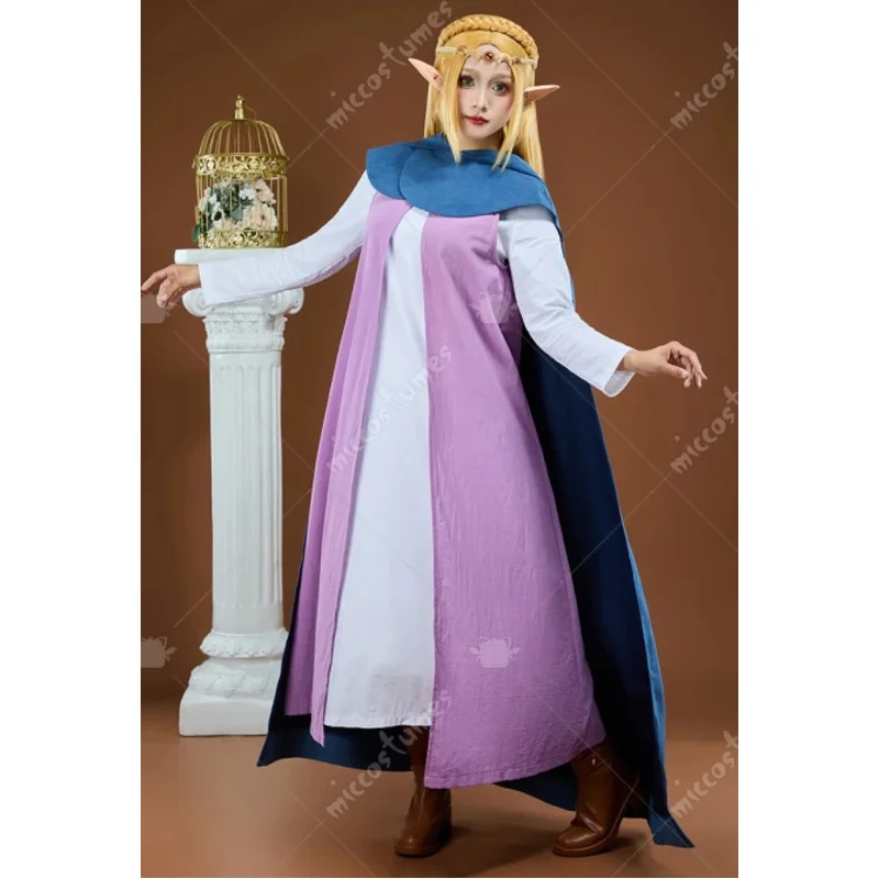 

Miccostumes's-8 Women's Princess Cosplay Costume Innershirt Jacket with Cape and Ears