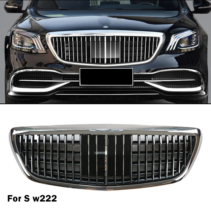 

Grill Grille Bumper Engine Cooling Grid Car Accessories For Maybach For Mercedes Benz S Class W222 S350 S450 S500 S320 2013-2018