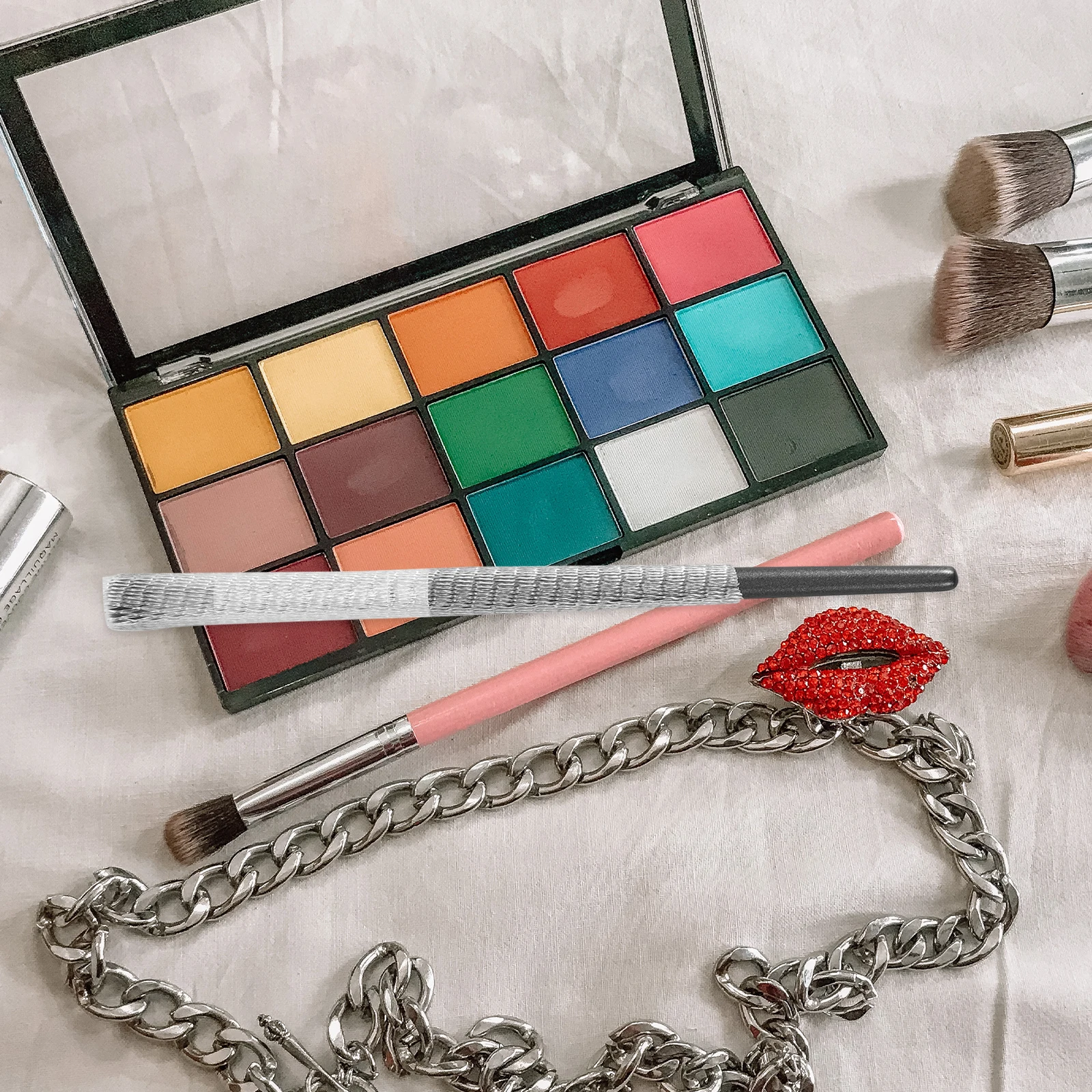 

60pcs Protector Mesh Covers White Eva Travel Makeup Brush Covers Storage Brush