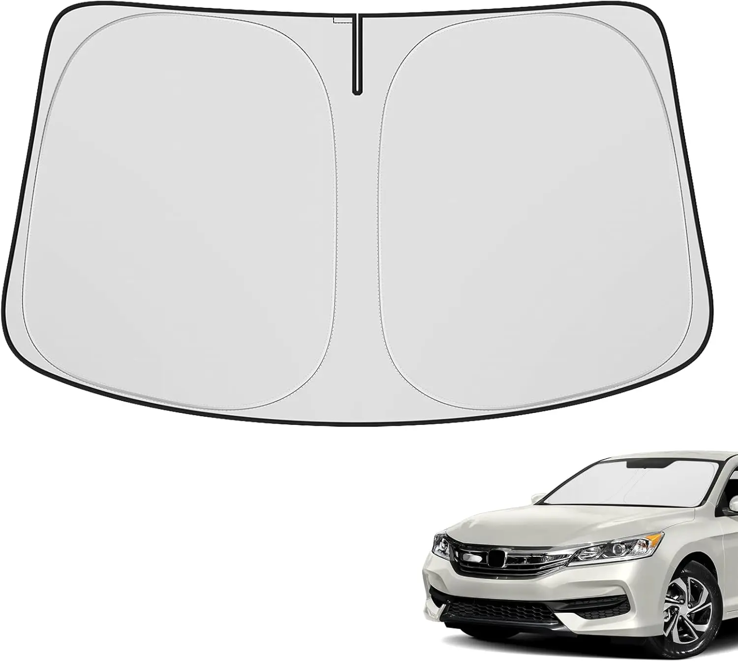 Upgraded Windshield Sunshade For Honda 2013-2017 Accord Foldable Accessories Folding Sun Shade Windshield Heat UV Rays Visor