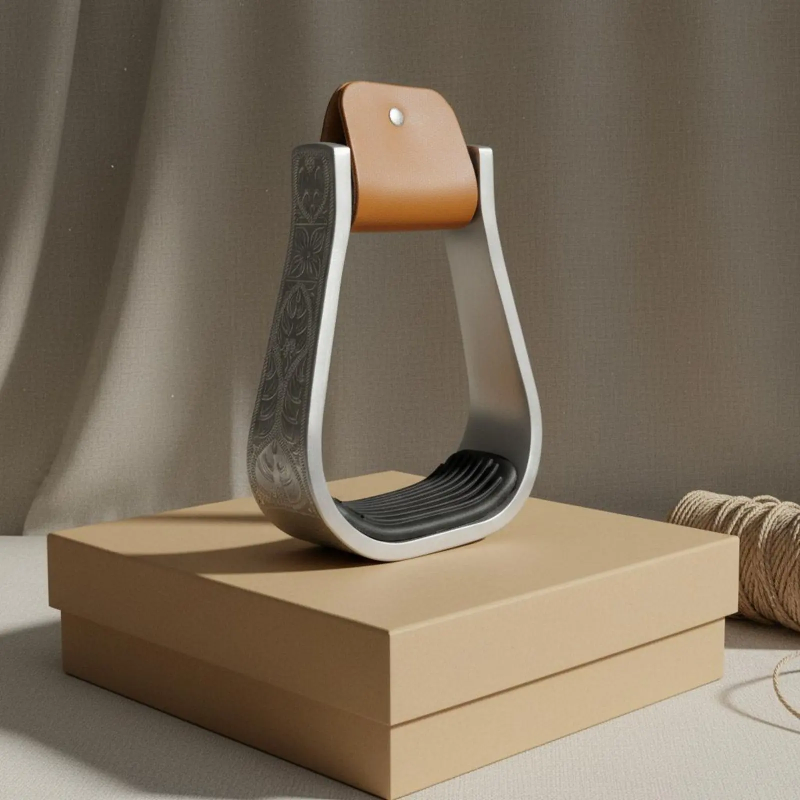 Engraved Western Stirrup Lightweight Western Stirrup for Adult Riders