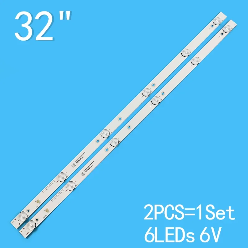 

580mm LED Backlight strip 6 lamps 6V For Tv JL.D32061330-081AS-M FZD-03 E348124 HM 32v input MS-L1343 L2202 L1074