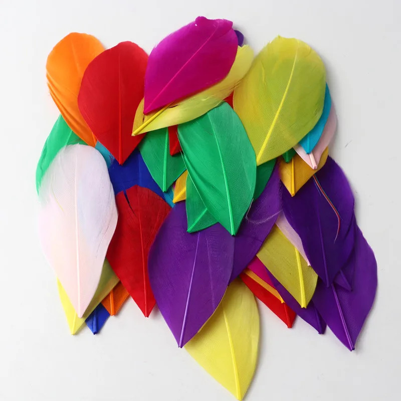 50Pcs Floating Head Colored Feathers Soft Fluttering Feathers Wedding Accessories Decoration Diy Christmas Tree Home Decoration