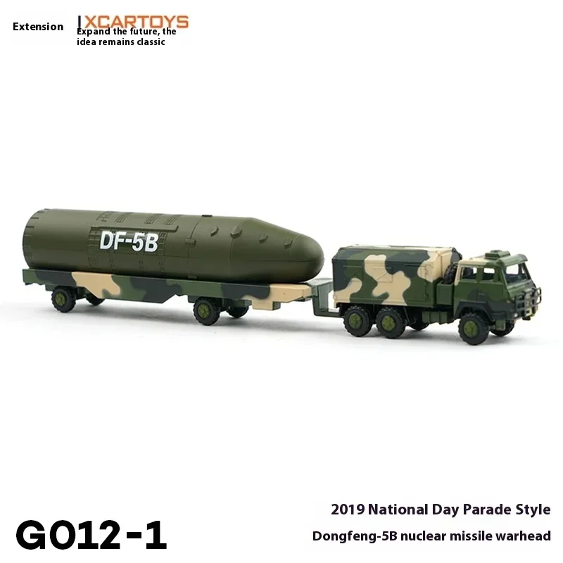 XCARTOYS Legering Speelgoed Auto Model Dongfeng-5B Nucleaire Raket Kernkop Stijl Nationale Dag 2019 Railed Motor Auto Speelgoed